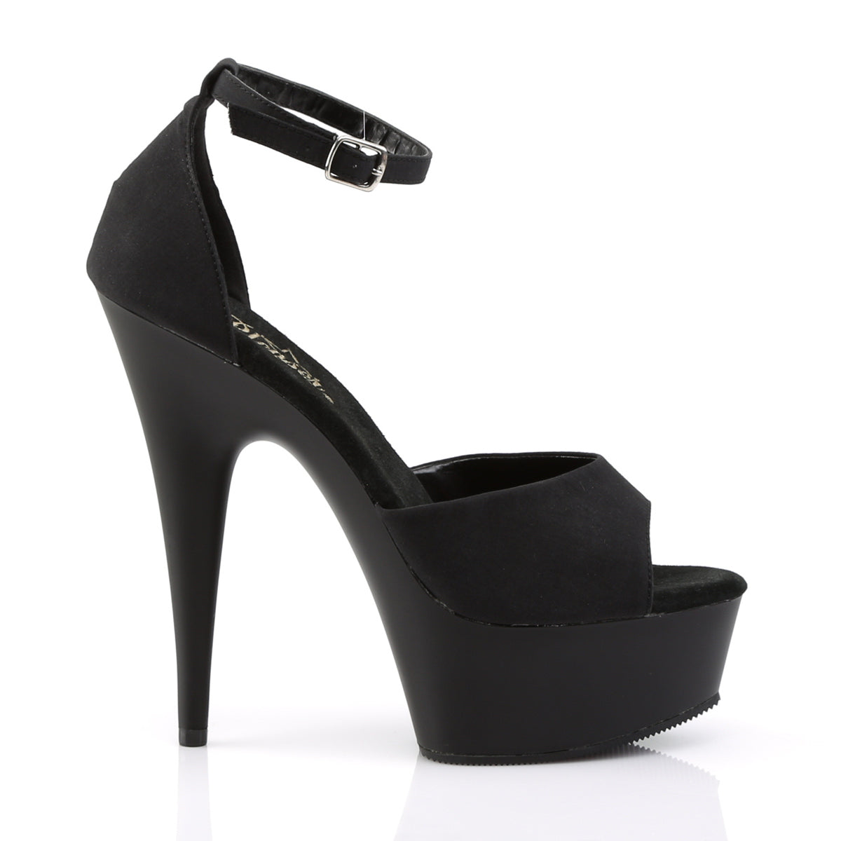 DELIGHT-618PS Pleaser Black Potosoie/ Black Matte Platform Shoes (Sexy Shoes)