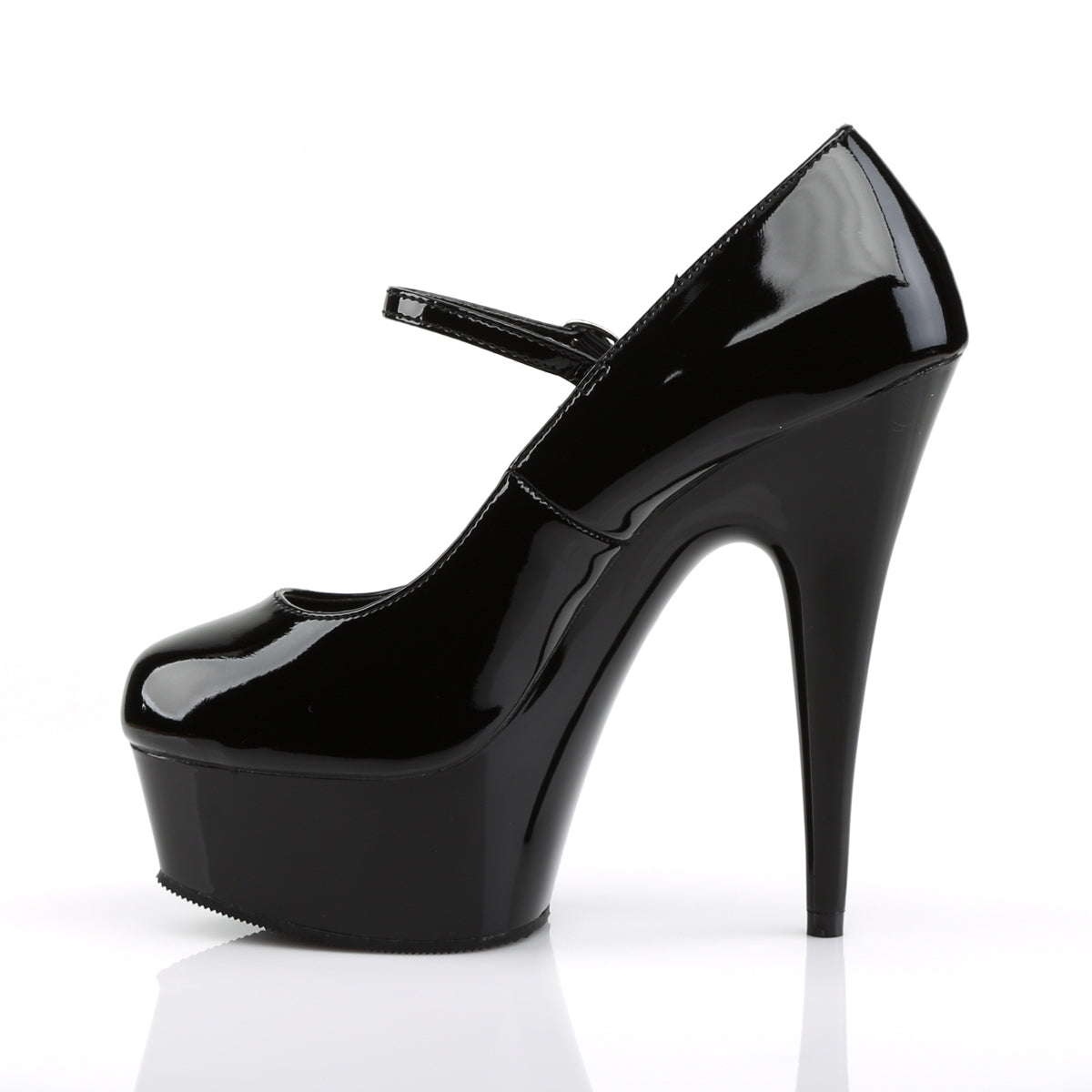 DELIGHT-687 Pleaser Black Patent Platform Shoes (Sexy Shoes)