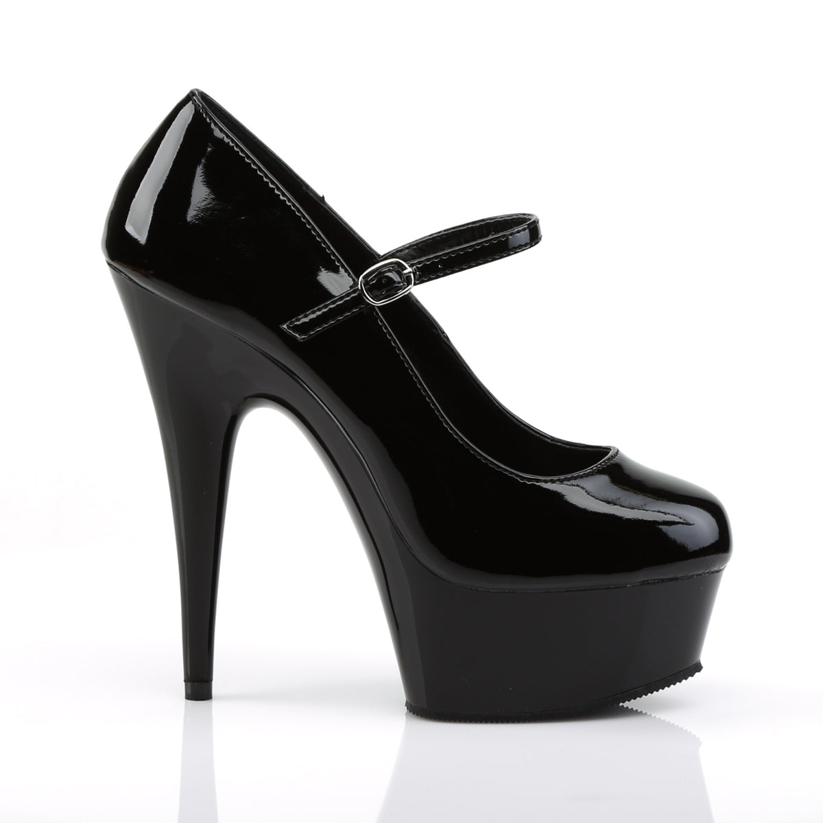 DELIGHT-687 Pleaser Black Patent Platform Shoes (Sexy Shoes)