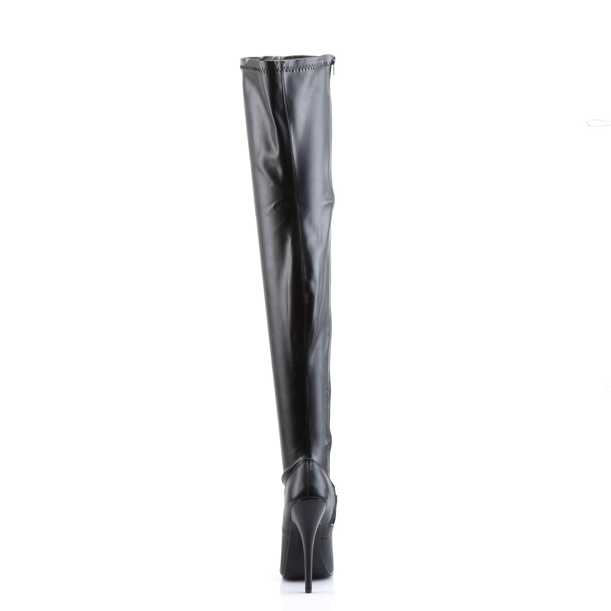 DOMINA-3000 Devious Black Stretch Pu Single Soles (Sexy Shoes)