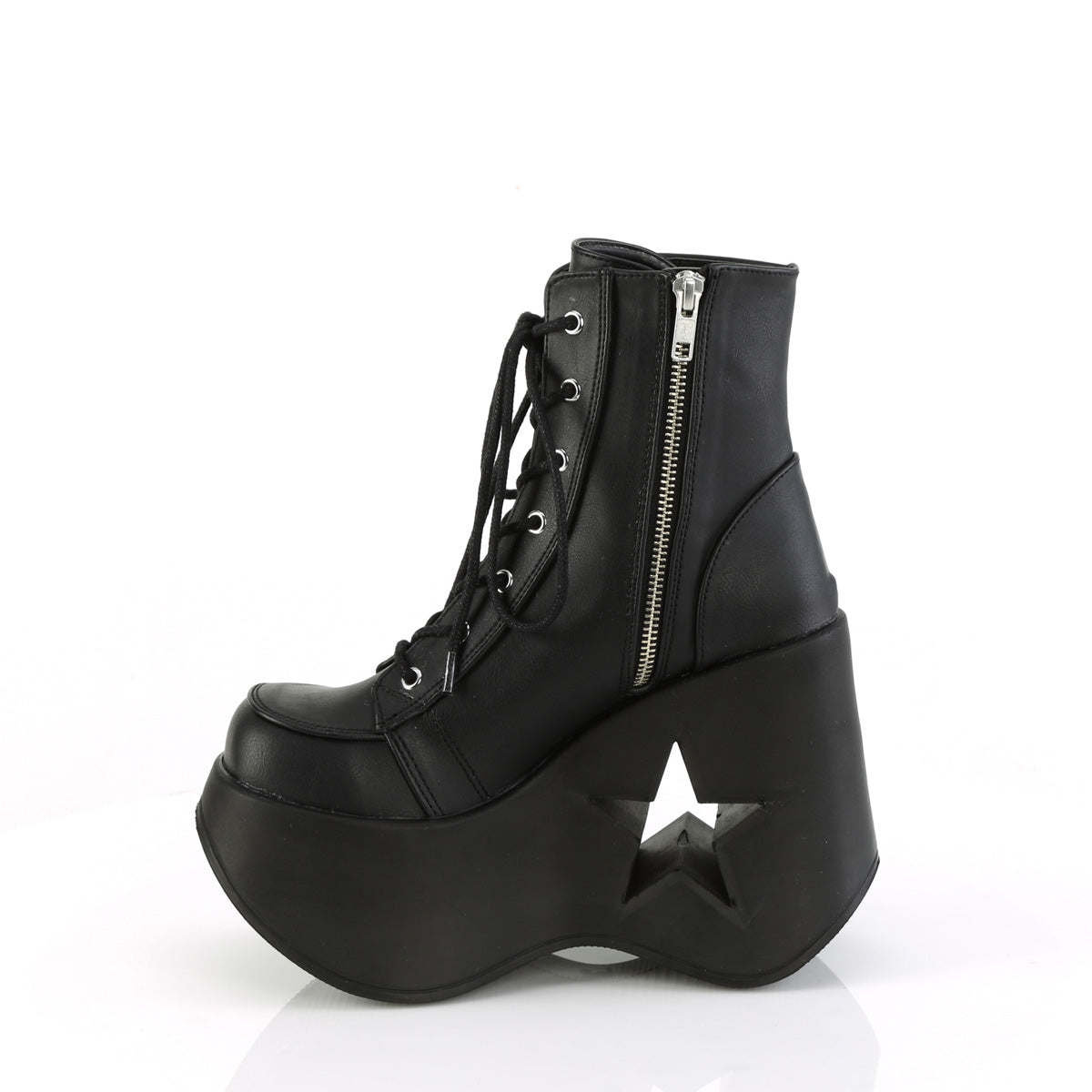 DYNAMITE-106 Demonia Black Vegan Leather Women's Ankle Boots (Sexy Shoes)