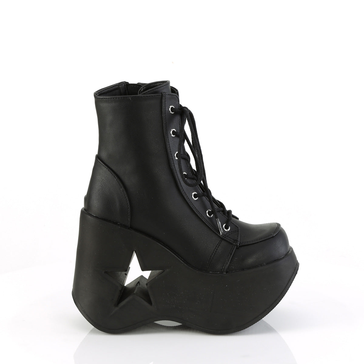 DYNAMITE-106 Demonia Black Vegan Leather Women's Ankle Boots (Sexy Shoes)