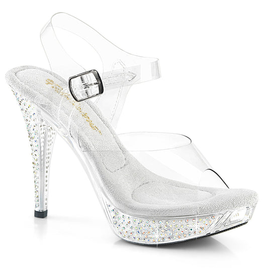 ELEGANT-408ABRS Fabulicious Clear Transparent Shoes (Sexy Shoes)