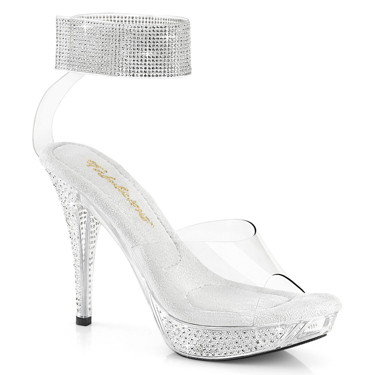 ELEGANT-442 Exotic Dancing Fabulicious Shoes Clr/Clr