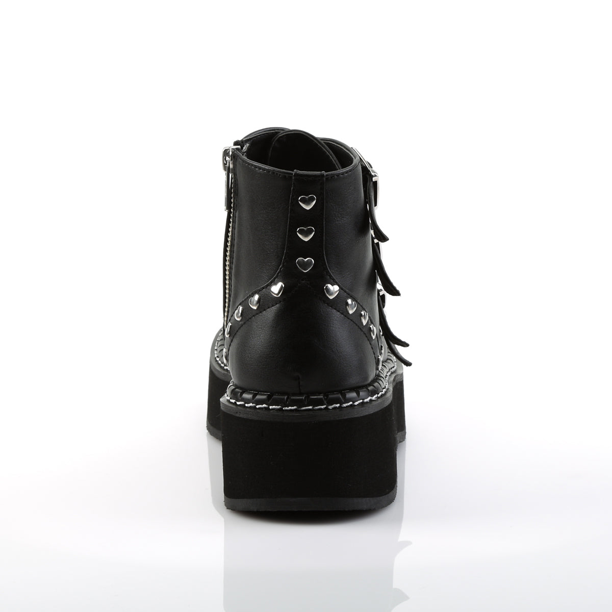 EMILY-315 Demonia Black Vegan Leather Women's Ankle Boots (Sexy Shoes)