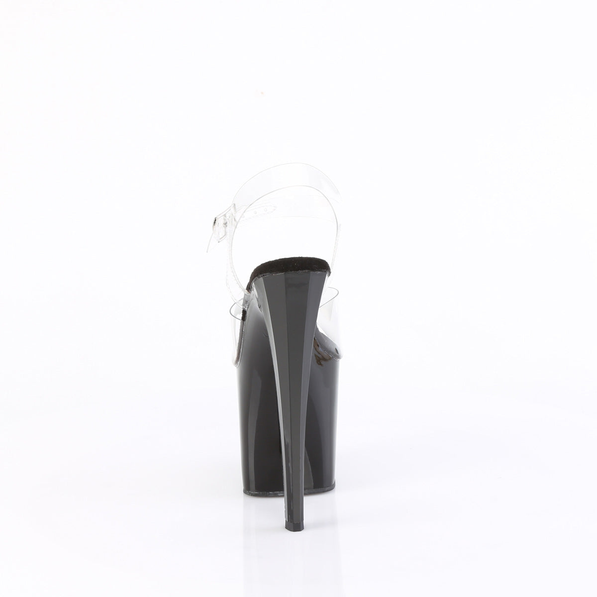 ENCHANT-708 Pleaser Clear/Black Platform Shoes (Sexy Shoes)