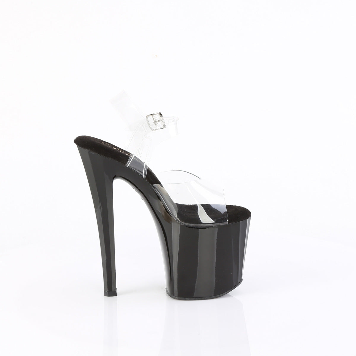 ENCHANT-708 Pleaser Clear/Black Platform Shoes (Sexy Shoes)