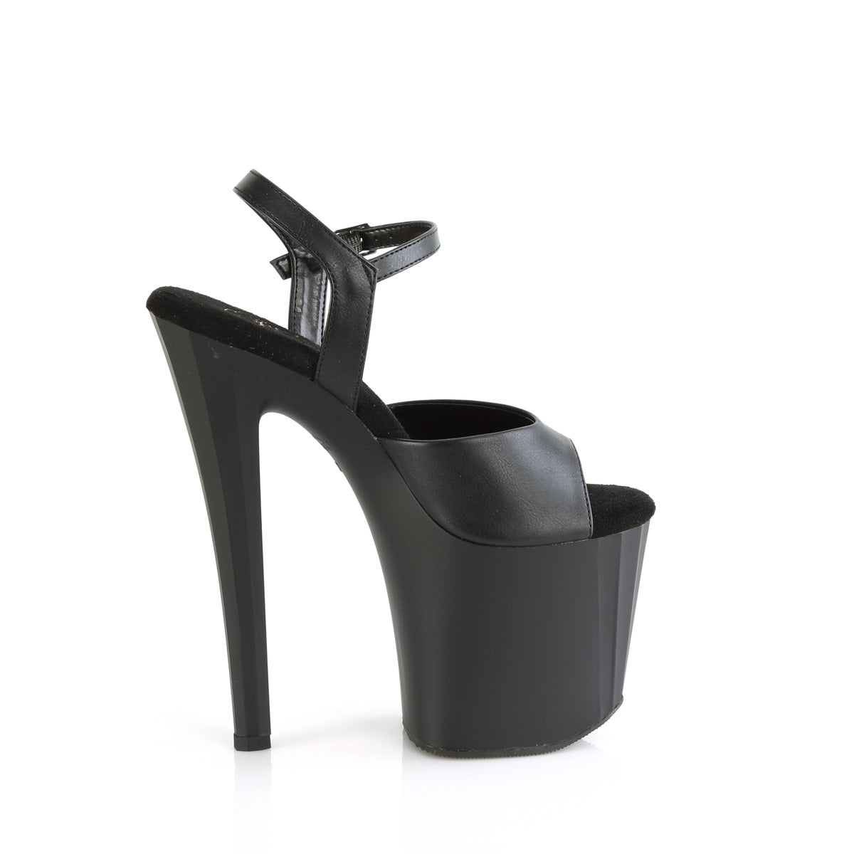 ENCHANT-709 Pleaser Black Faux Leather/Black Matte Platform Shoes (Sexy Shoes)