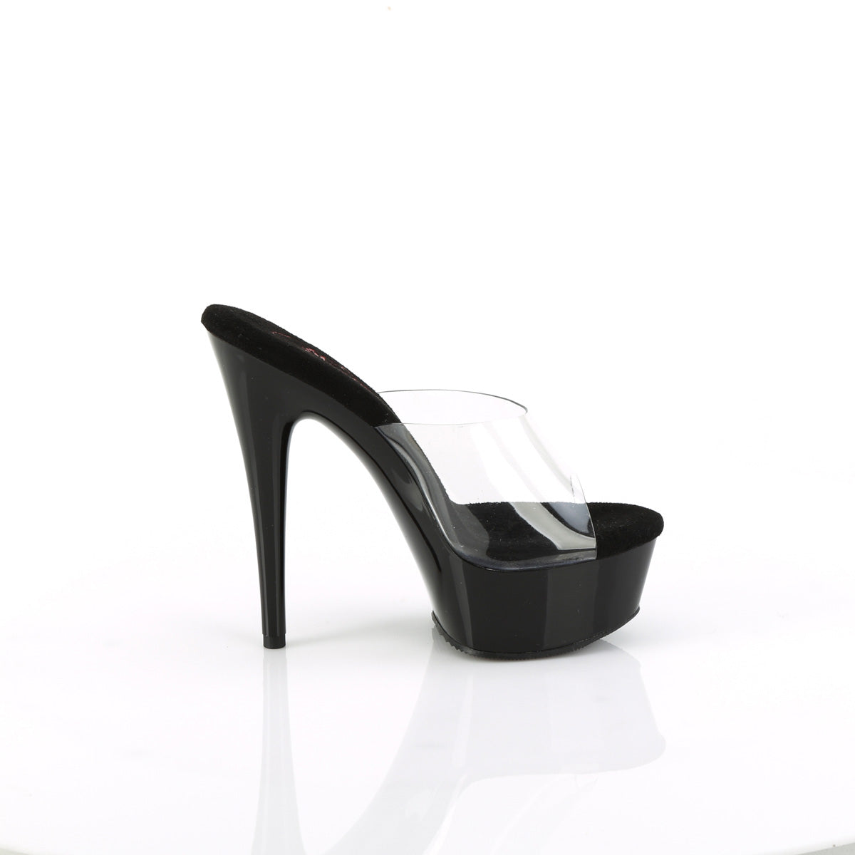 EXCITE-601 Pleaser Clear/Black Platform Shoes (Sexy Shoes)