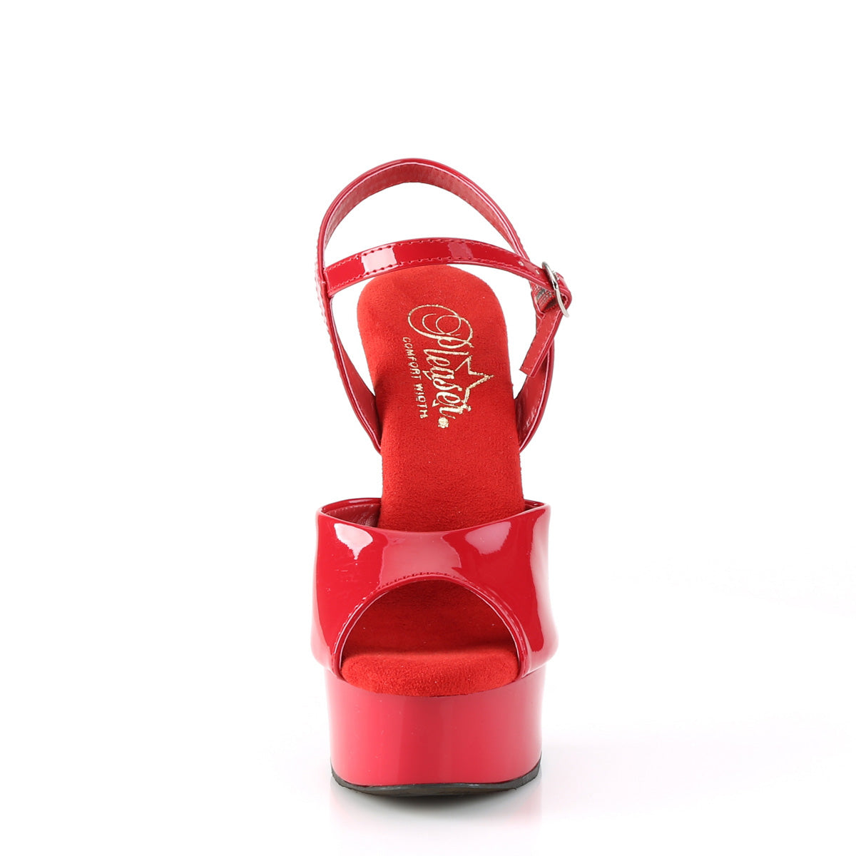 EXCITE-609 Pleaser Red Patent/Red Platform Shoes (Sexy Shoes)