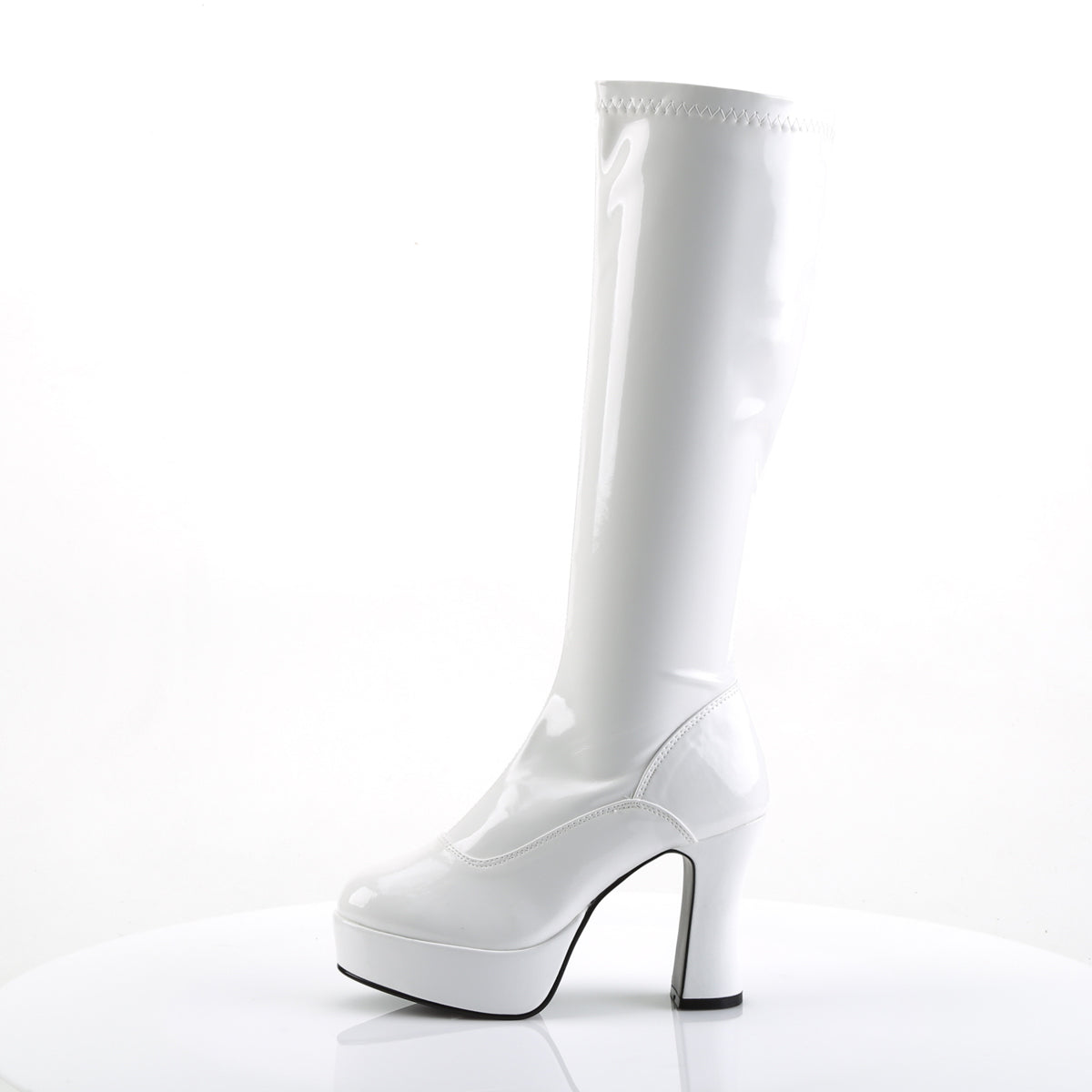 EXOTICA-2000 Funtasma White Stretch Patent Women's Boots (Sexy Shoes)