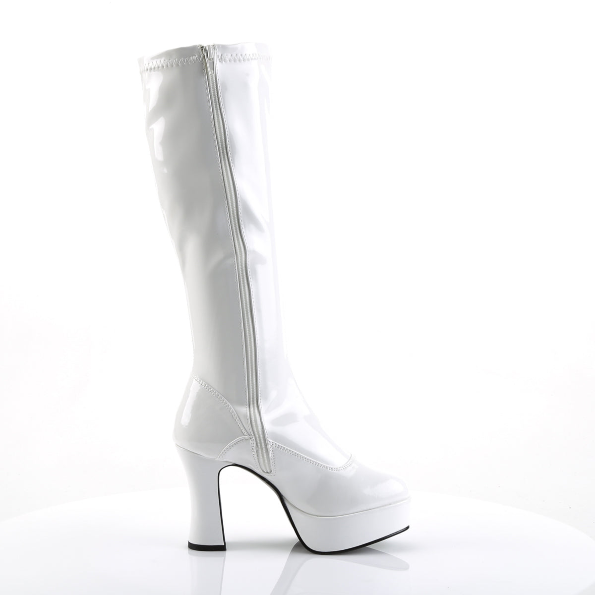 EXOTICA-2000 Funtasma White Stretch Patent Women's Boots (Sexy Shoes)