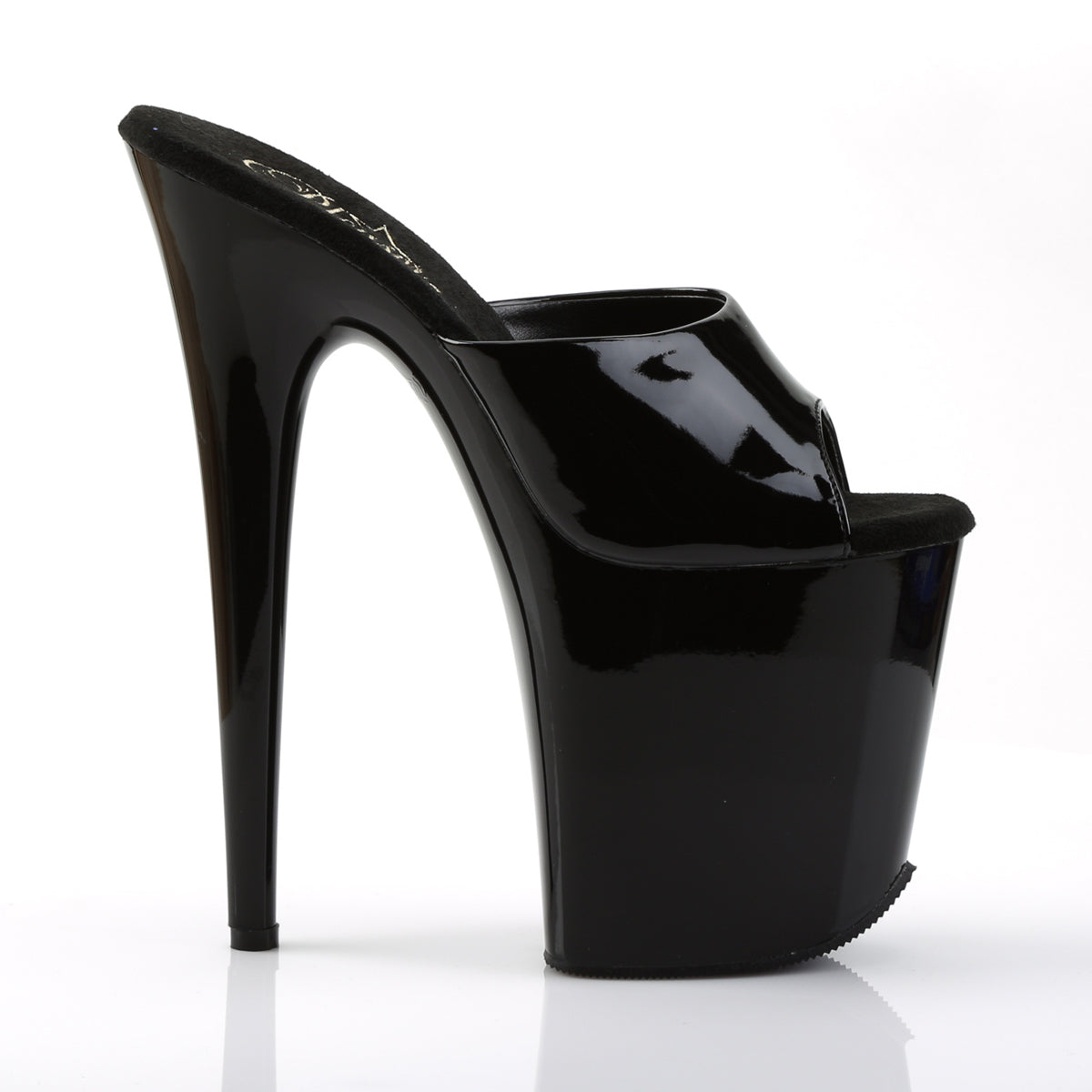 FLAMINGO-801 Pleaser Black Patent Platform Shoes (Sexy Shoes)