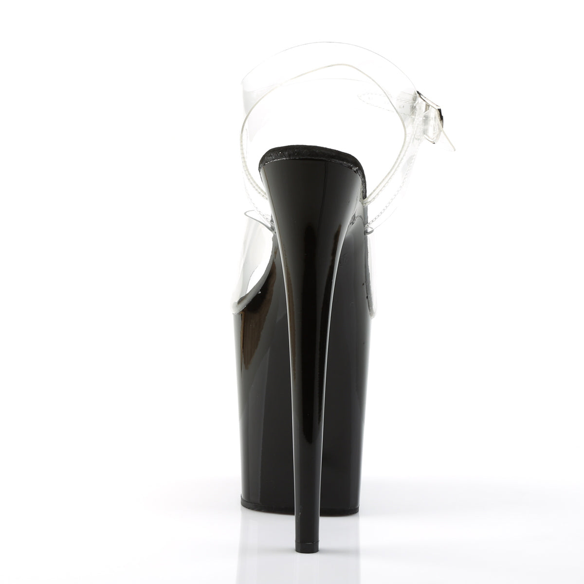 FLAMINGO-808 Pleaser Clear/Black Platform Shoes (Sexy Shoes)