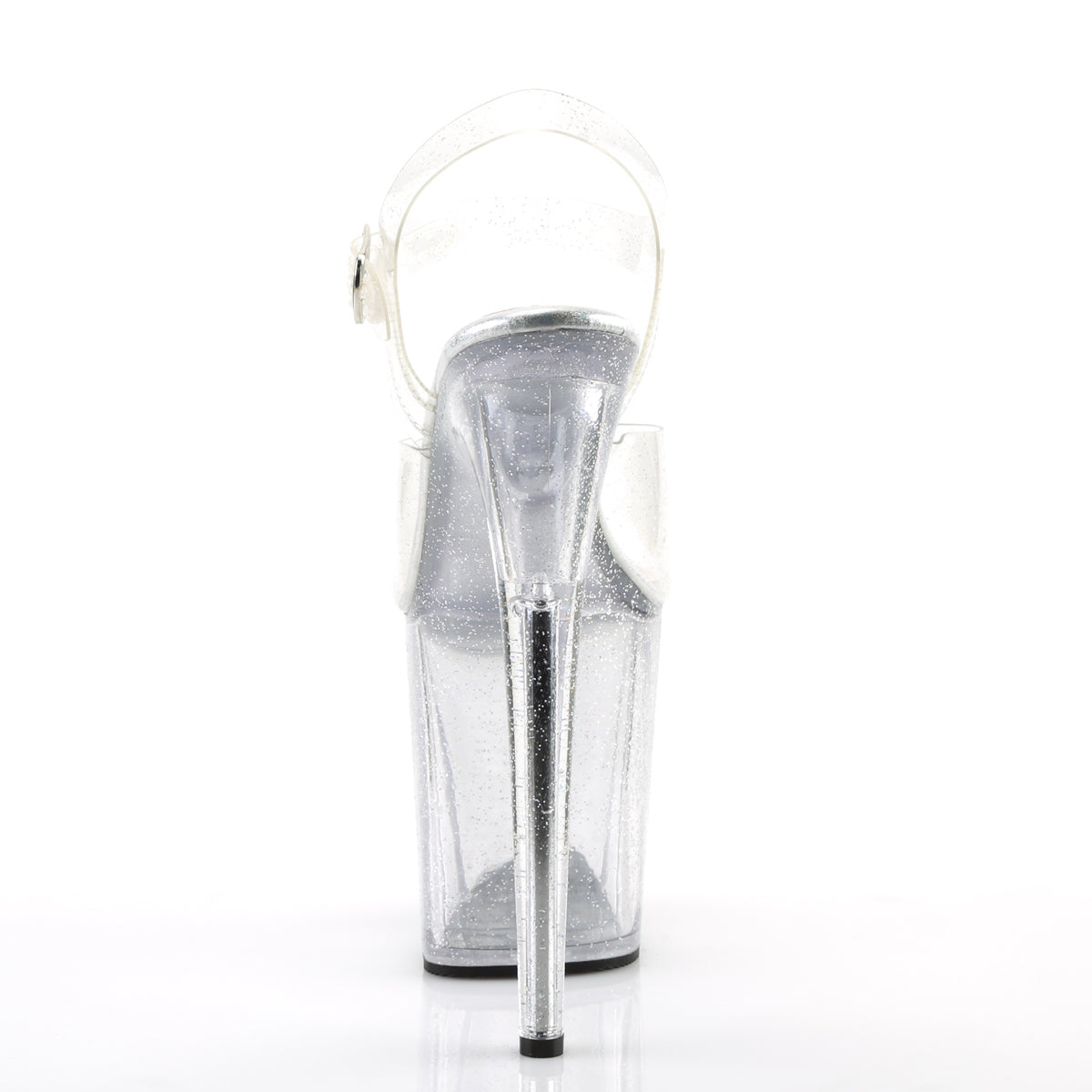 FLAMINGO-808MMG Pleaser Clear Transparent Platform Shoes (Sexy Shoes)