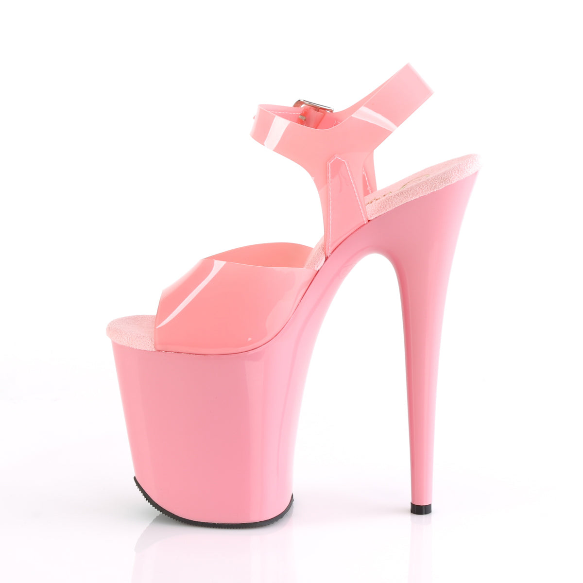 FLAMINGO-808N Pleaser Baby Pink (Jelly-Like) TPU/Baby Pink Platform Shoes (Sexy Shoes)