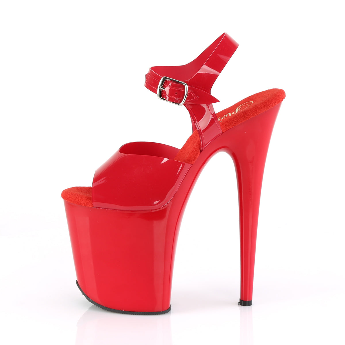 FLAMINGO-808N Pleaser Red (Jelly-Like) TPU/Red Platform Shoes (Sexy Shoes)