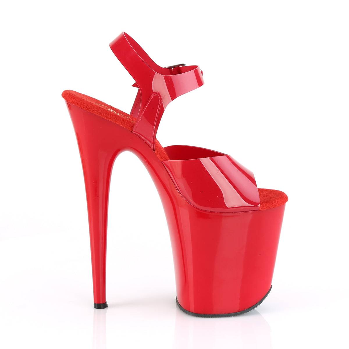 FLAMINGO-808N Pleaser Red (Jelly-Like) TPU/Red Platform Shoes (Sexy Shoes)