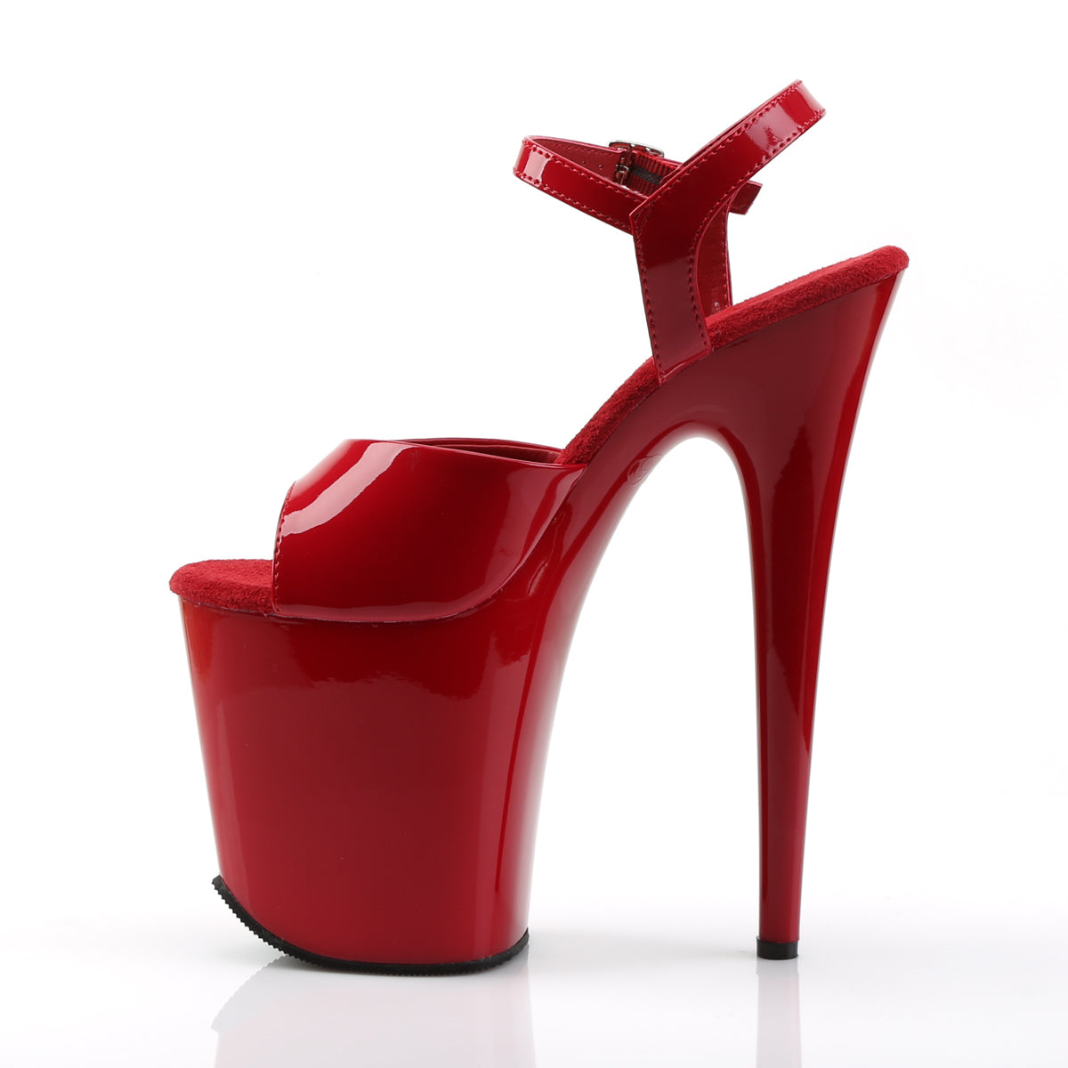 FLAMINGO-809 Pleaser Red Patent/Red Platform Shoes (Sexy Shoes)