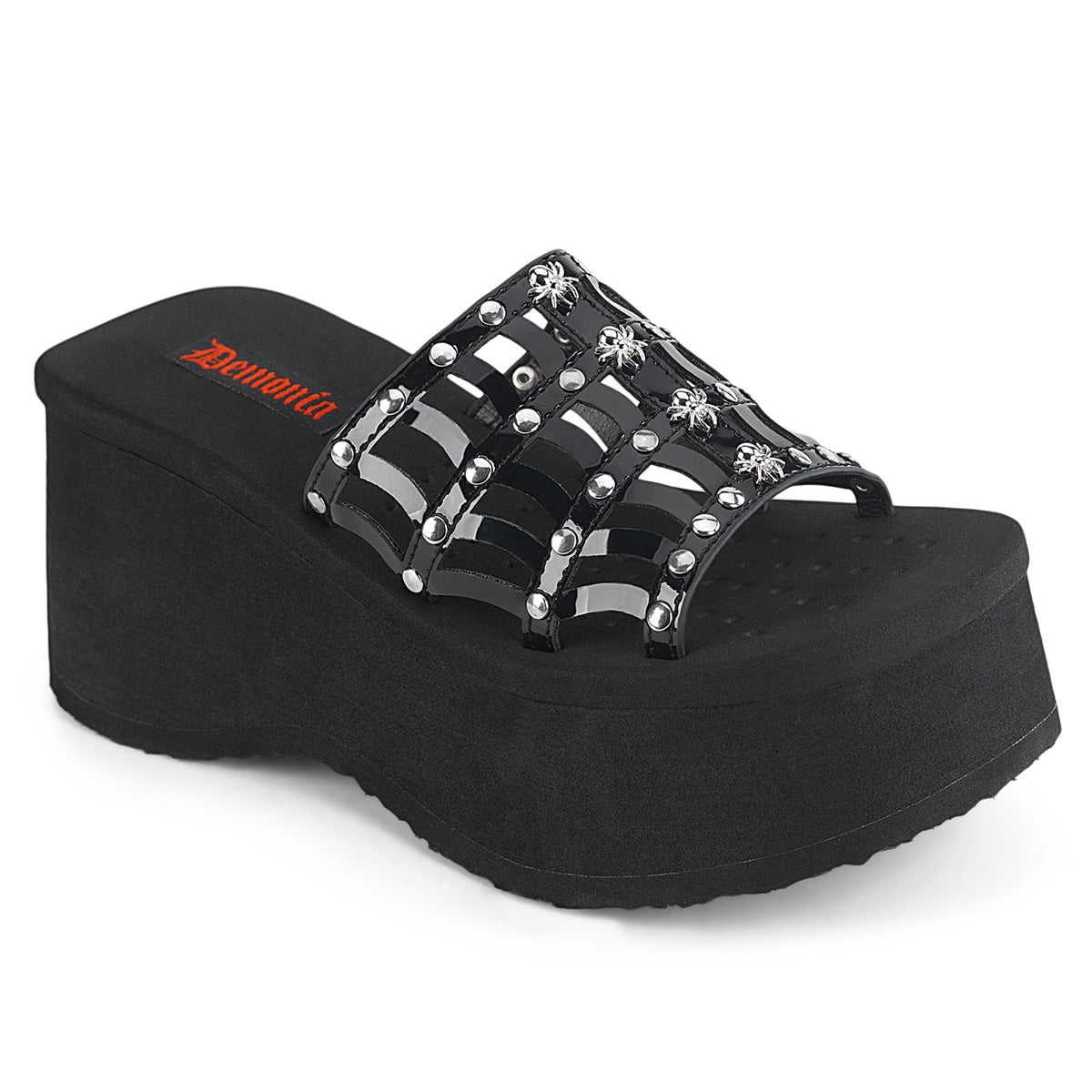 FUNN-13 Alternative Footwear Demonia Women's Sandals Blk Pat