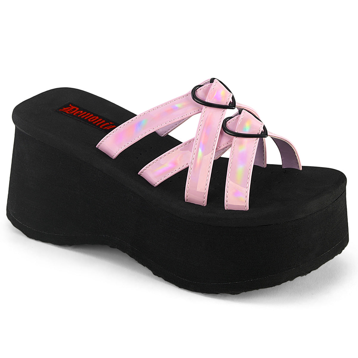 FUNN-15 Alternative Footwear Demonia Women's Sandals B. Pink Holo Pat