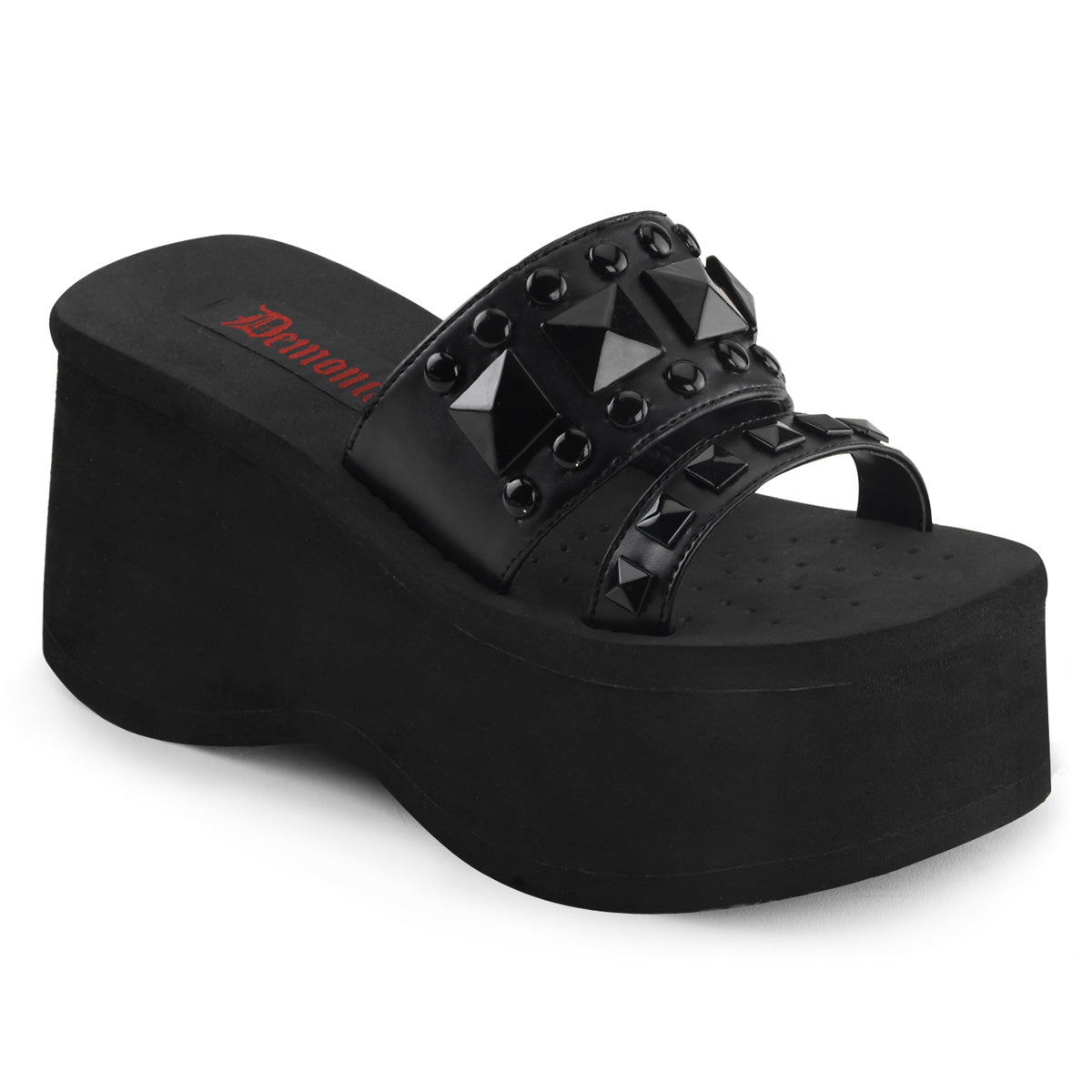 FUNN-18 Alternative Footwear Demonia Women's Sandals Blk Vegan Leather