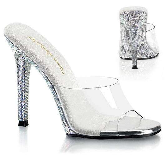 GALA-01DM Fabulicious Clear/Silver AB Rhinestones Shoes (Sexy Shoes)