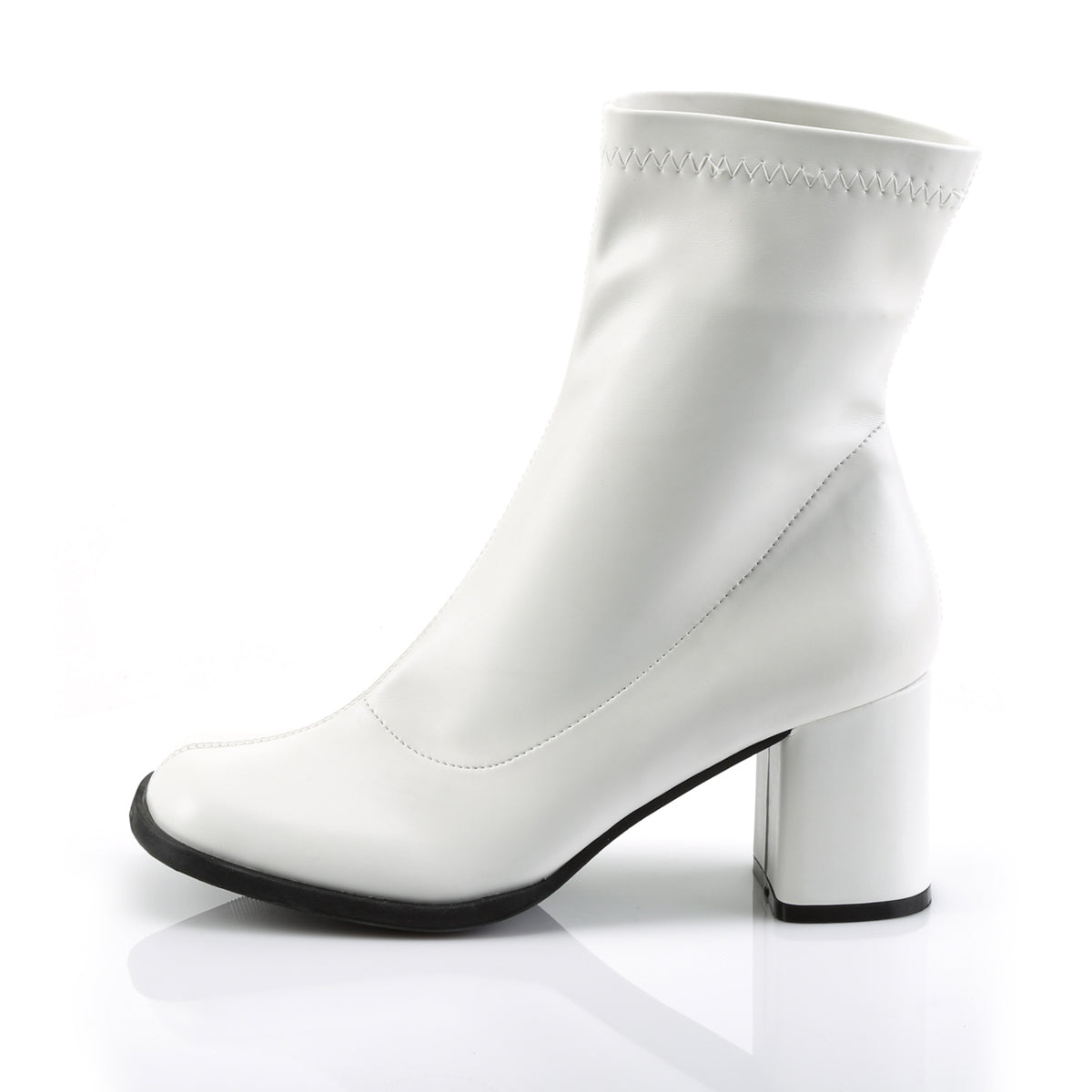 GOGO-150 Funtasma White Stretch Pu Women's Boots (Sexy Shoes)