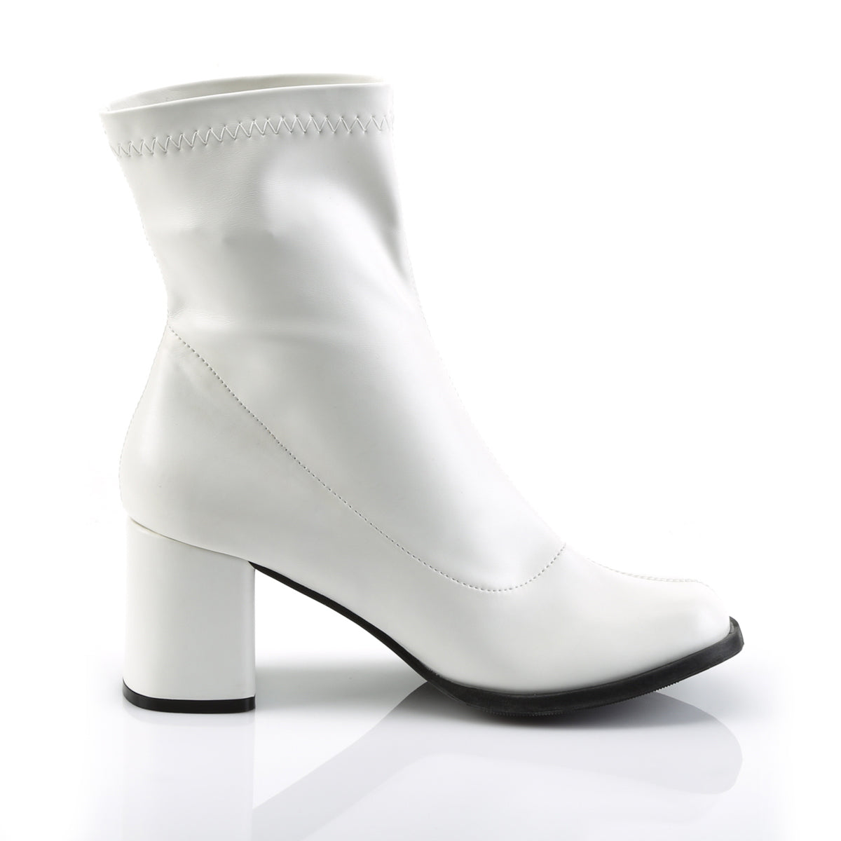 GOGO-150 Funtasma White Stretch Pu Women's Boots (Sexy Shoes)