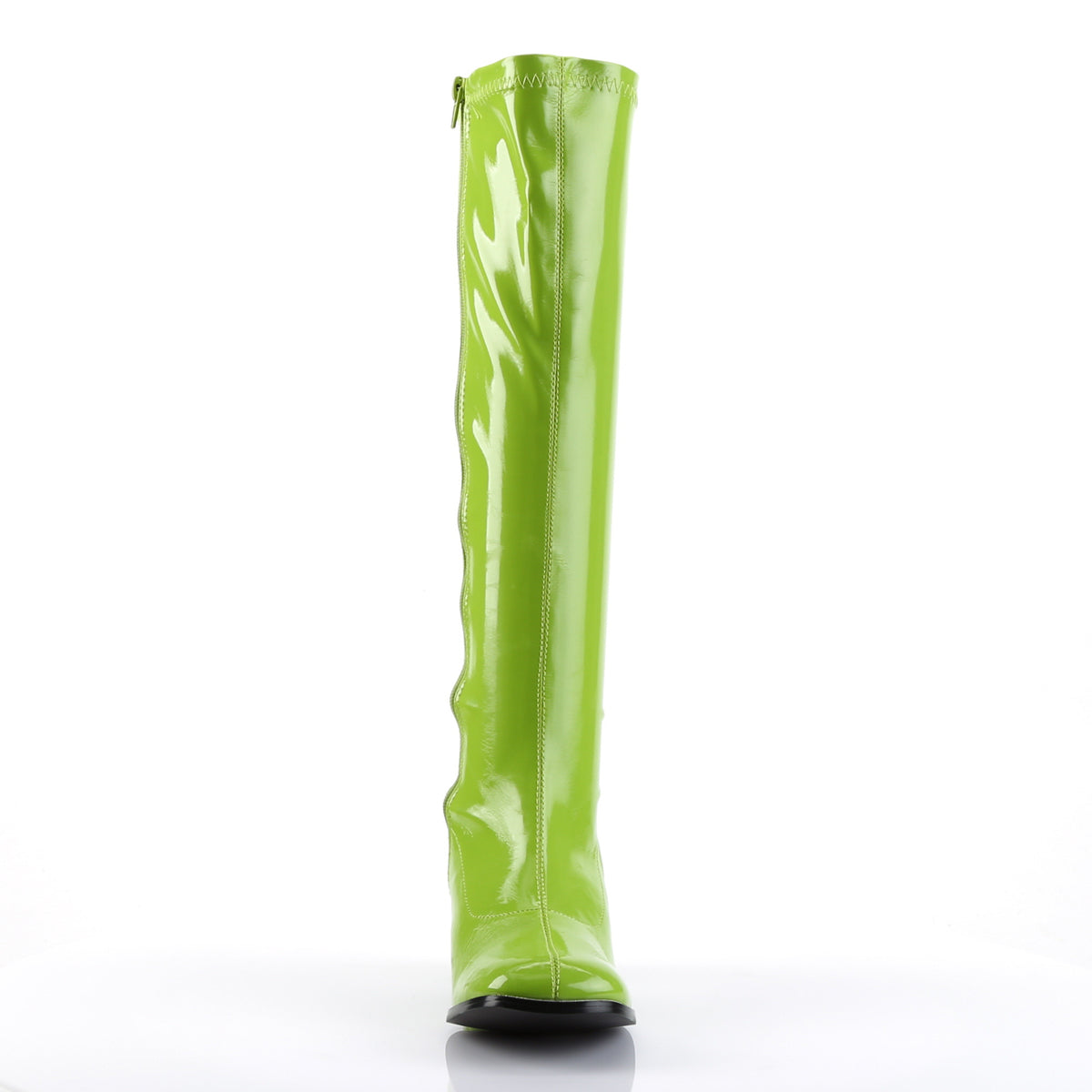 GOGO-300 Funtasma Lime Green Stretch Patent Women's Boots (Sexy Shoes)