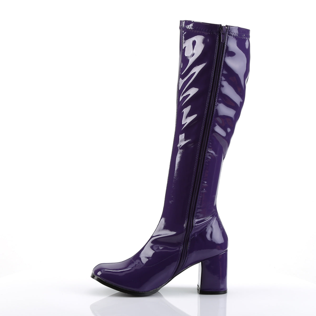 GOGO-300 Funtasma Purple Stretch Patent Women's Boots (Sexy Shoes)