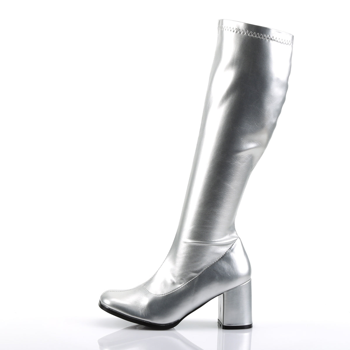 GOGO-300 Funtasma Silver Met Stretch Pu Women's Boots (Sexy Shoes)