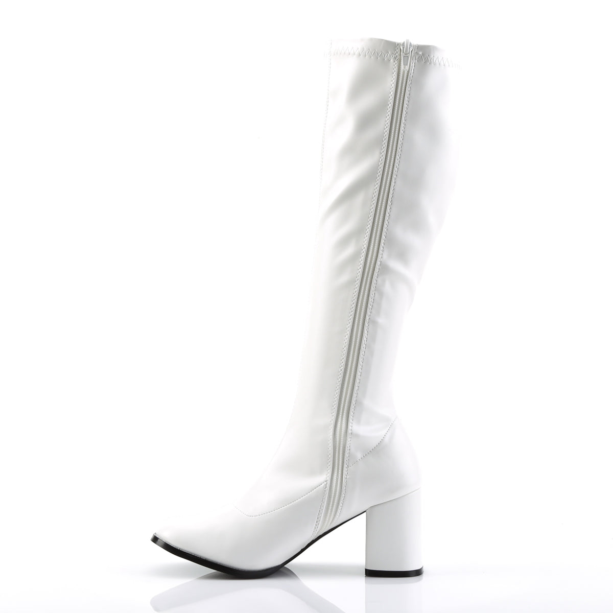 GOGO-300 Funtasma White Stretch Pu Women's Boots (Sexy Shoes)