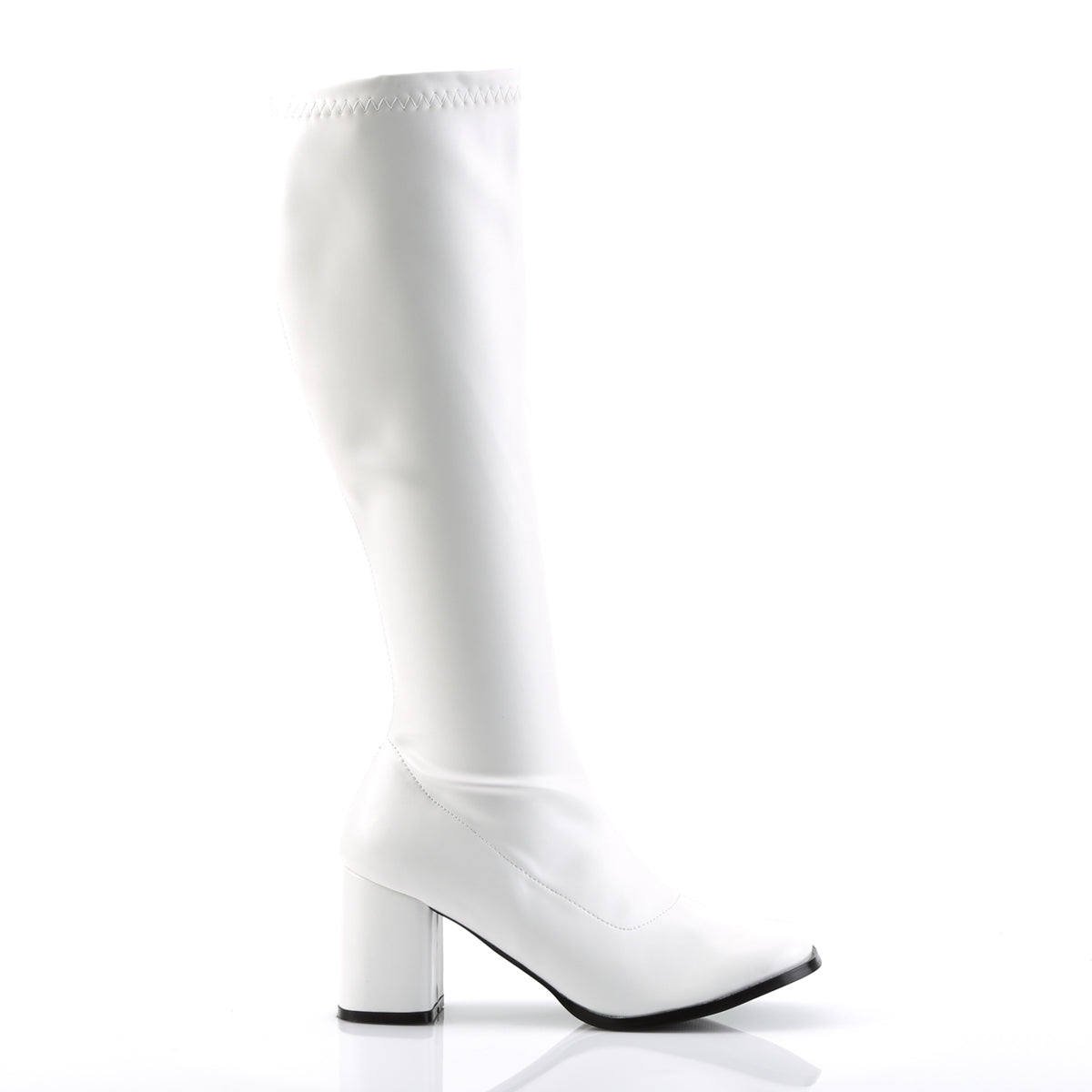 GOGO-300 Funtasma White Stretch Pu Women's Boots (Sexy Shoes)