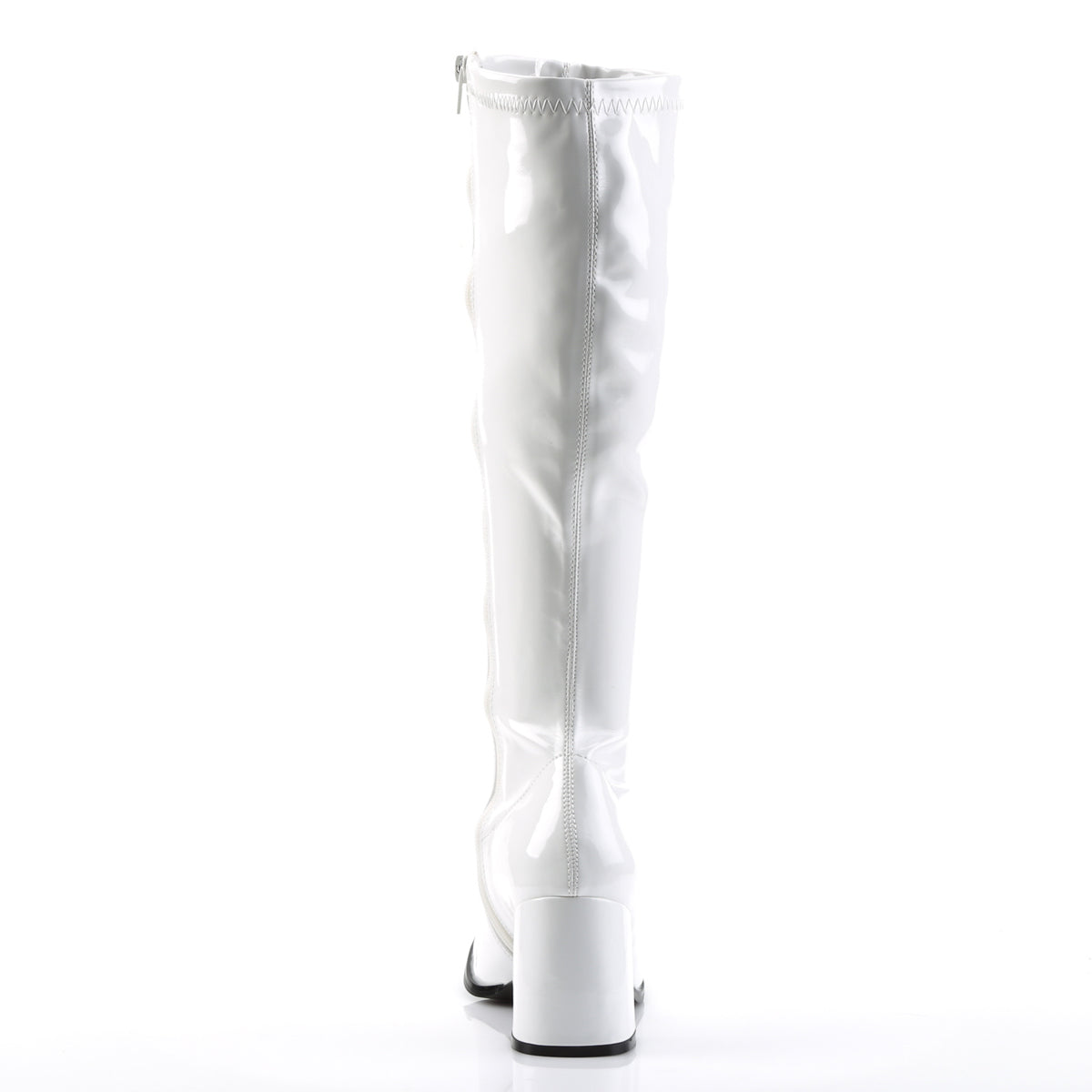 GOGO-300 Funtasma White Stretch Patent Women's Boots (Sexy Shoes)