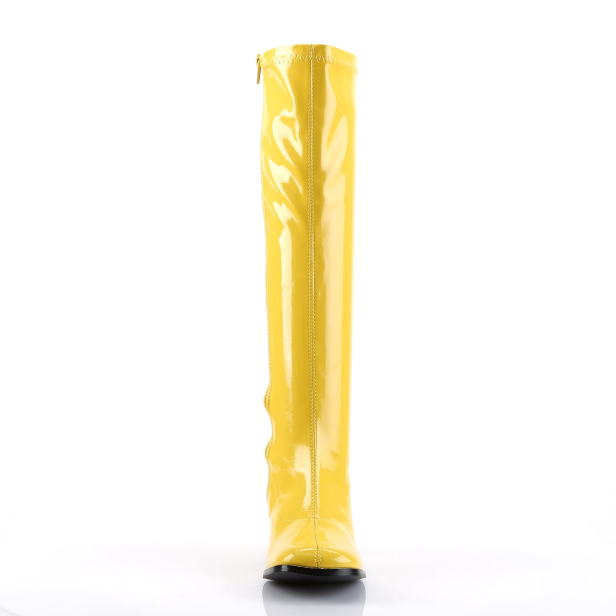 GOGO-300 Funtasma Yellow Stretch Patent Women's Boots (Sexy Shoes)