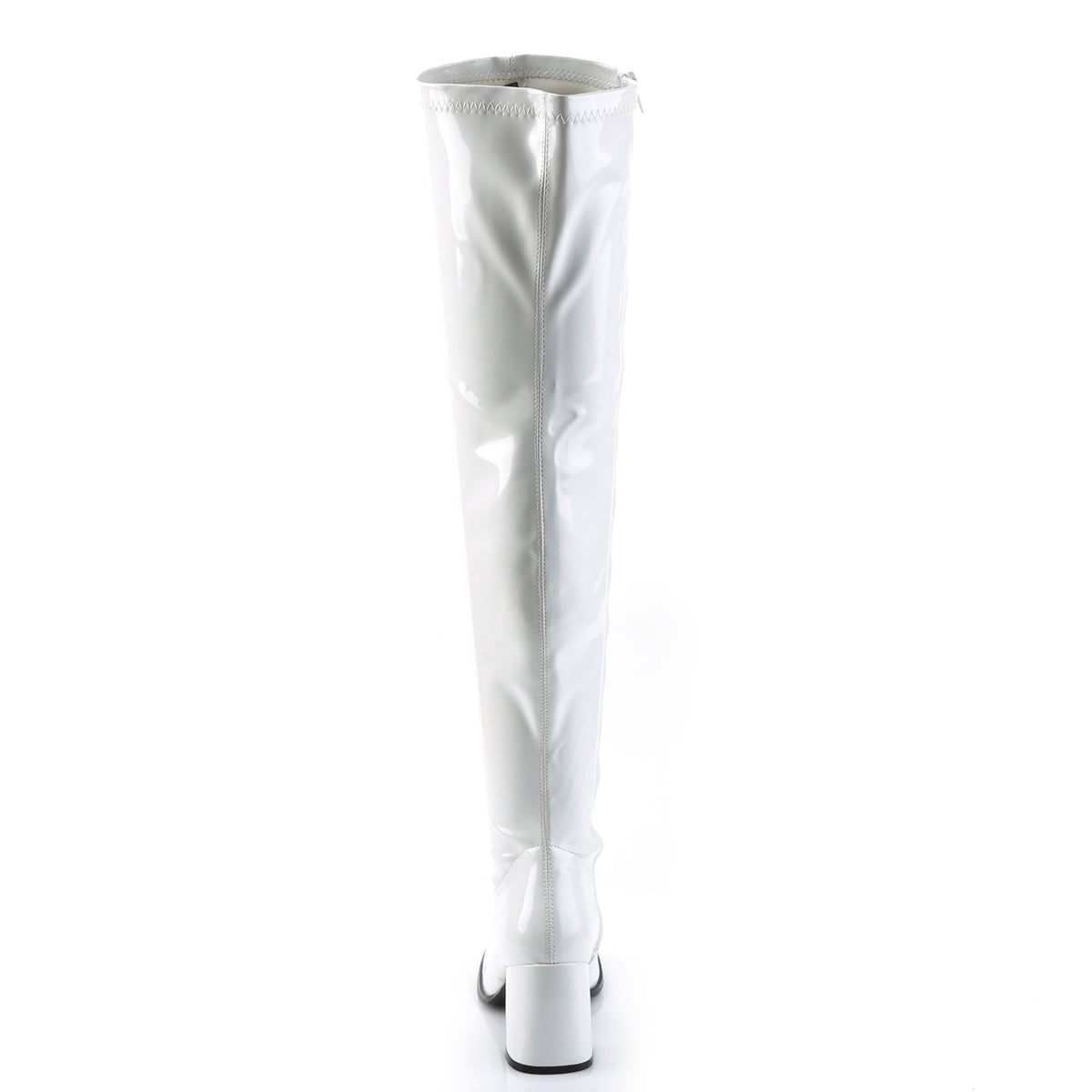 GOGO-3000 Funtasma White Stretch Patent Women's Boots (Sexy Shoes)