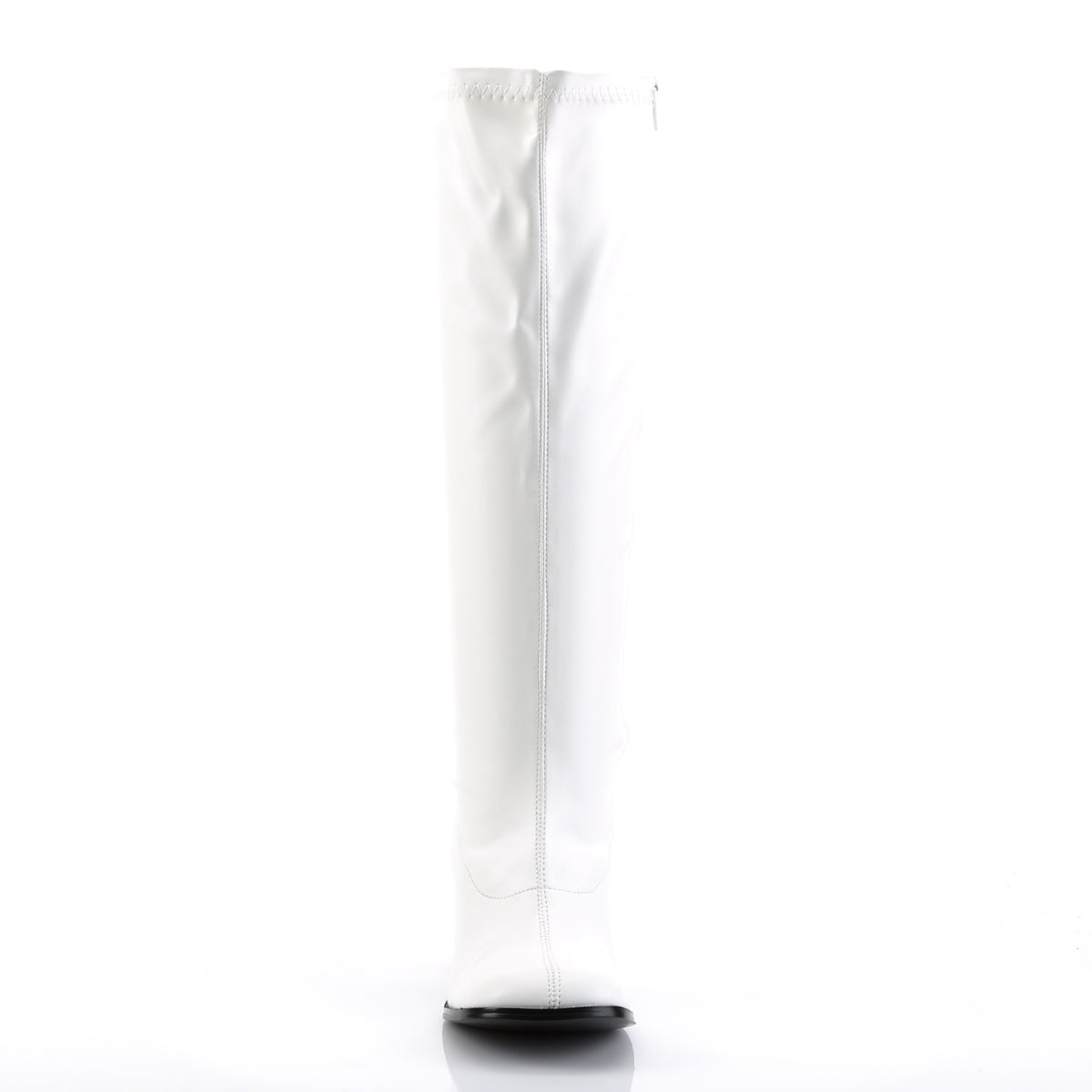 GOGO-300WC Funtasma White Stretch Pu Plus Sizes & Wide Width/Shaft (Sexy Shoes)