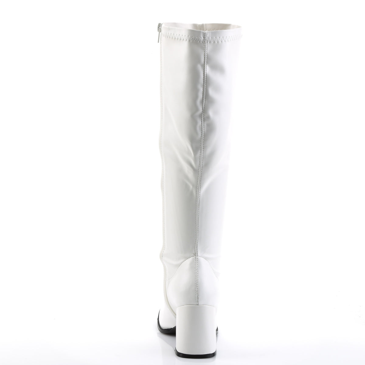 GOGO-300WC Funtasma White Stretch Pu Plus Sizes & Wide Width/Shaft (Sexy Shoes)