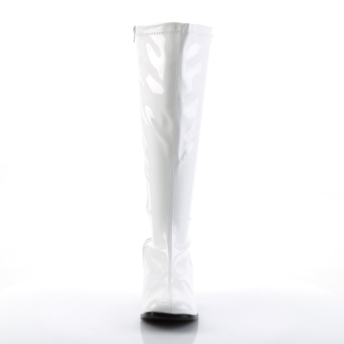 GOGO-300X Funtasma White Stretch Patent Plus Sizes & Wide Width/Shaft (Sexy Shoes)