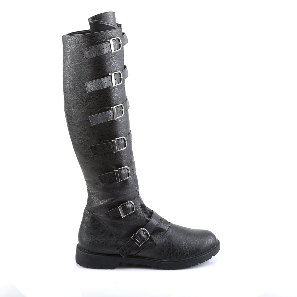 GOTHAM-110 Cosplay Funtasma Men's Boots Black Distressed Pu