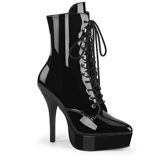 INDULGE-1020 Killer Heels Devious Platforms Blk Pat