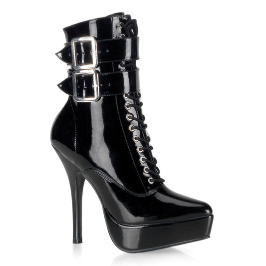 INDULGE-1026 Killer Heels Devious Platforms Blk Pat