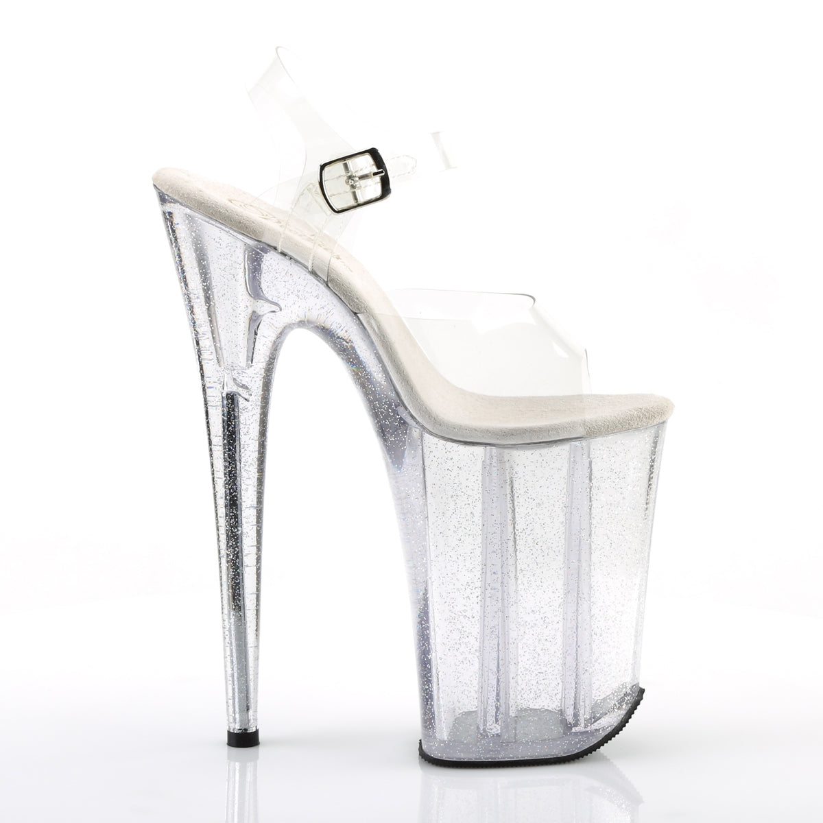 INFINITY-908MG Pleaser Clear Transparent Platform Shoes (Sexy Shoes)