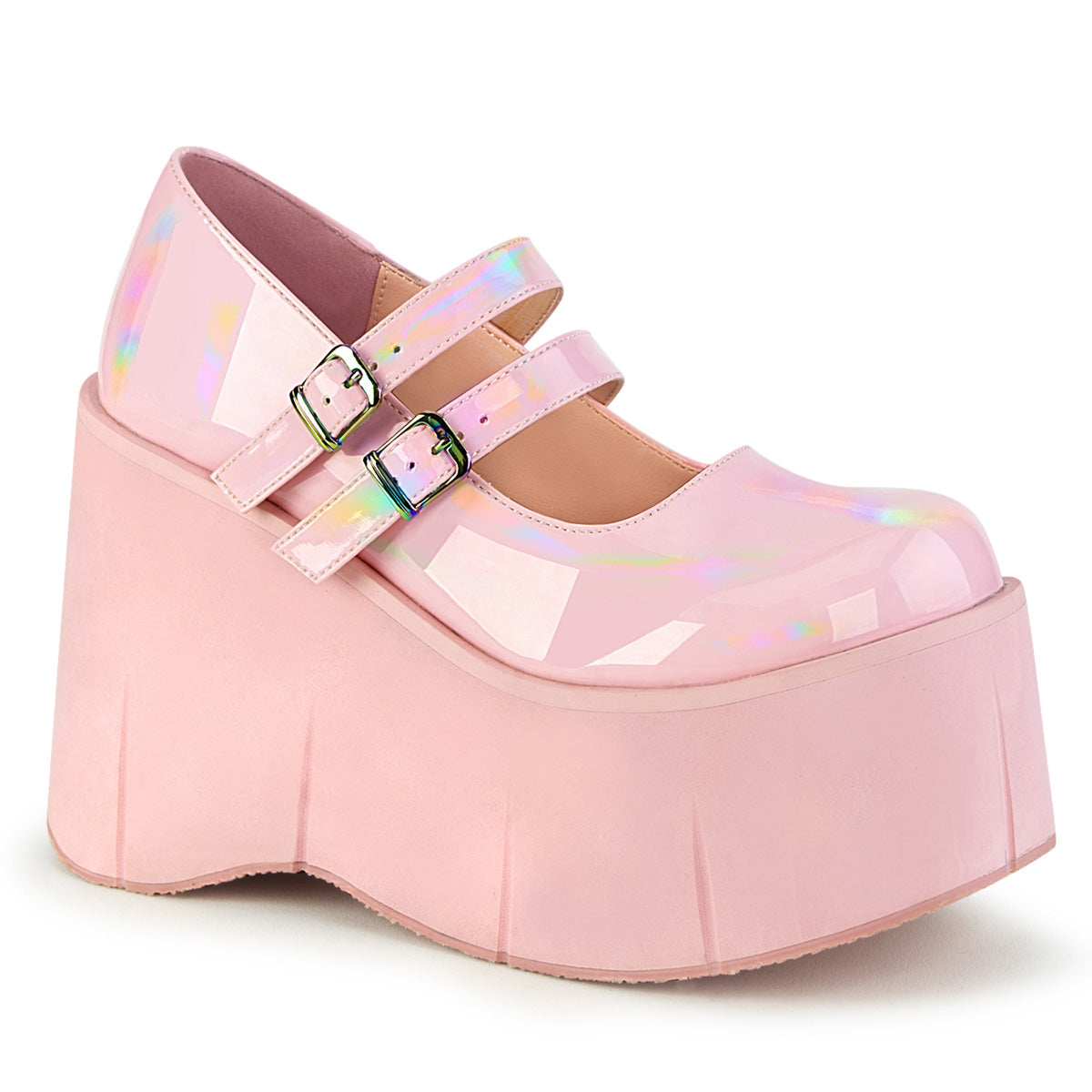 KERA-08 Alternative Footwear Demonia Women's Heels & Platform Shoes B. Pink Hologram