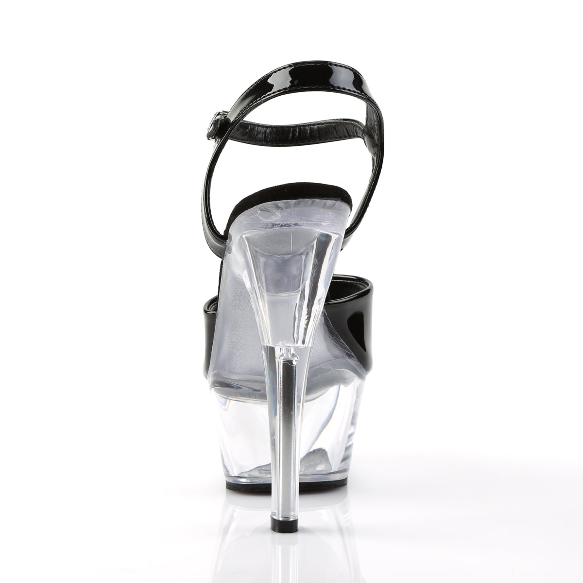 KISS-209 Pleaser Black Patent/Clear Platform Shoes (Sexy Shoes)