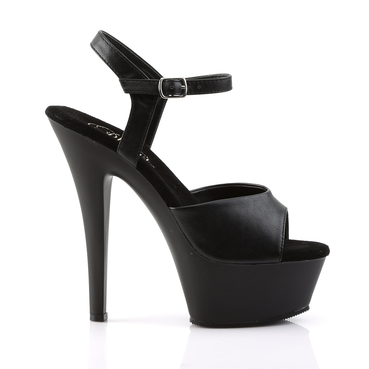 KISS-209 Pleaser Black Faux Leather/Black Matte Platform Shoes (Sexy Shoes)