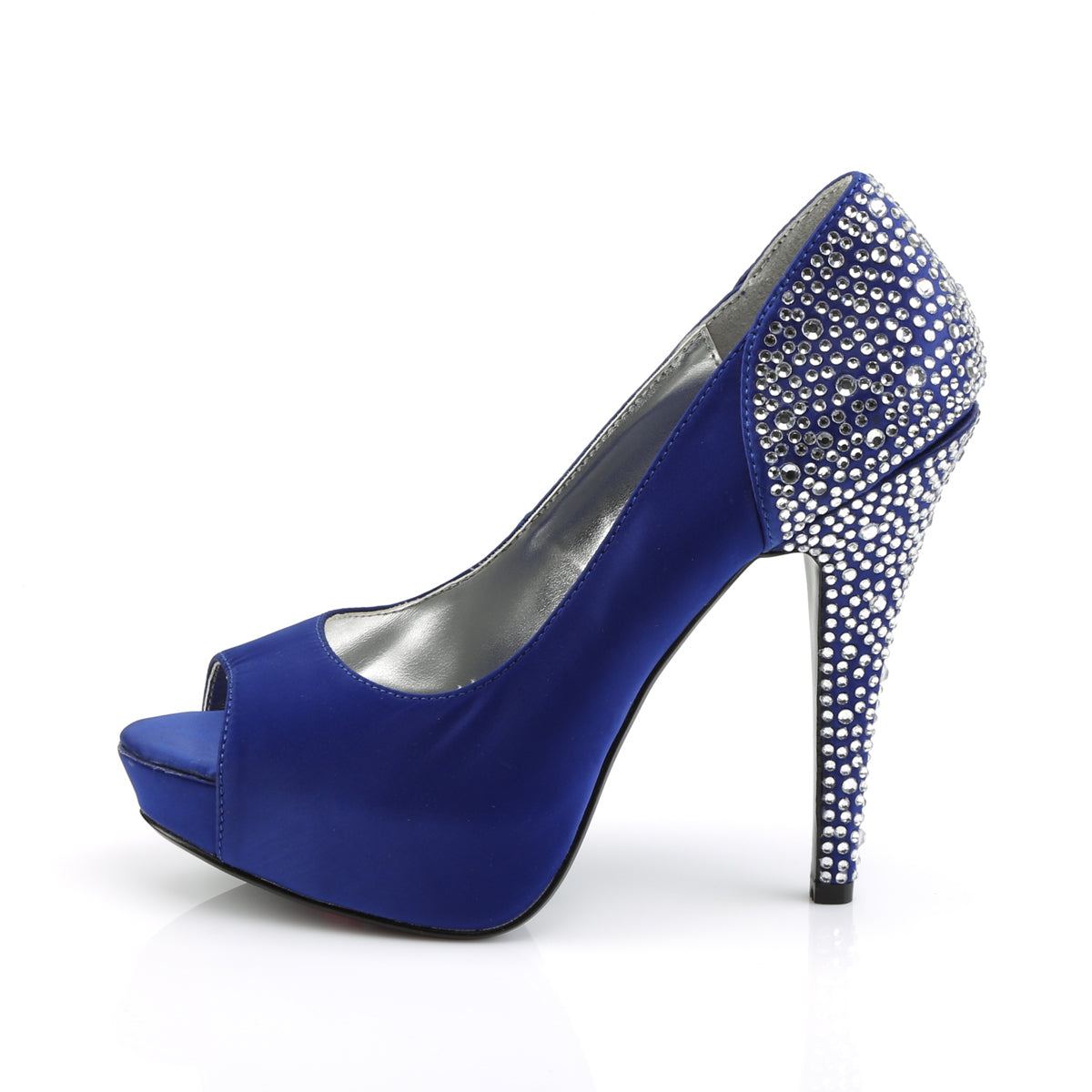 LOLITA-08 Fabulicious Royal Blue Silk Satin Shoes (Sexy Shoes)