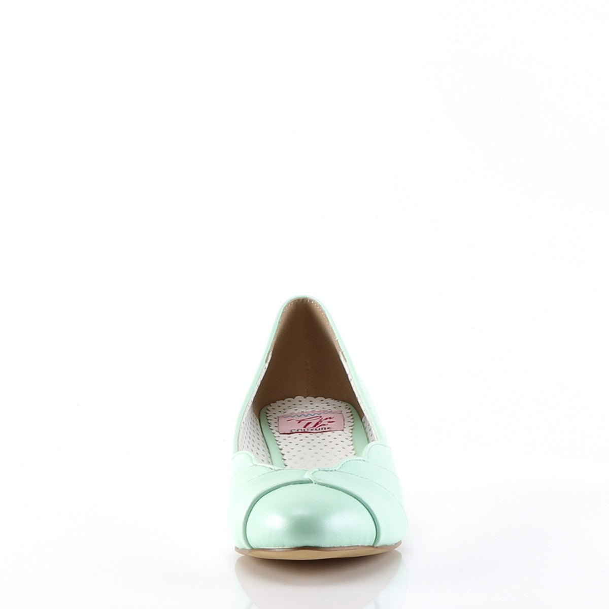 LULU-05 Pin Up Couture Mint Faux Leather Single Soles (Retro Glamour Shoes)