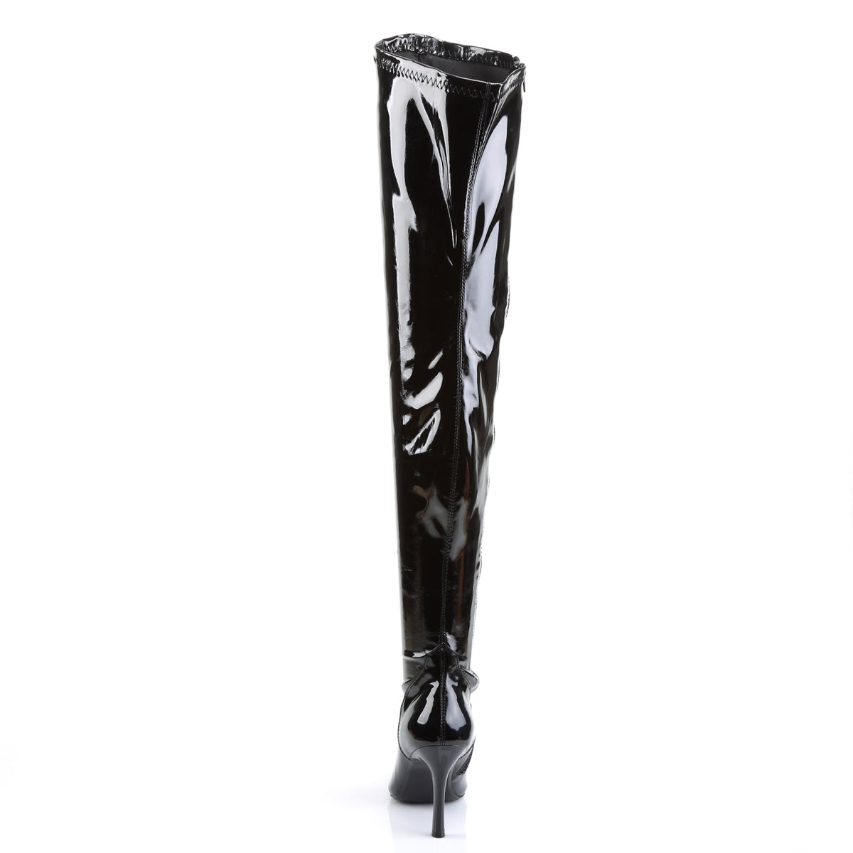 LUST-3000 Funtasma Black Stretch Patent Women's Boots (Fancy Dress Costume Shoes)